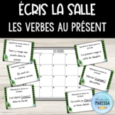 Écris la salle: Les verbes au présent (French grammar task cards)