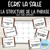 Écris la salle: la structure de la phrase SVC (French gram