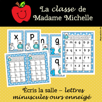 Écris la salle-lettres minuscules enneigées by La classe de Madame Michelle