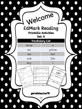 Preview of DISTANCE LEARNING EdMark Level 1 - Set A Reading Activities