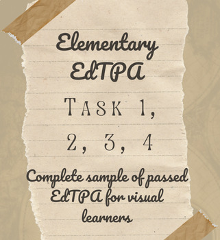 Preview of EdTPA Elementary Literacy and Mathematics - Task 1-4