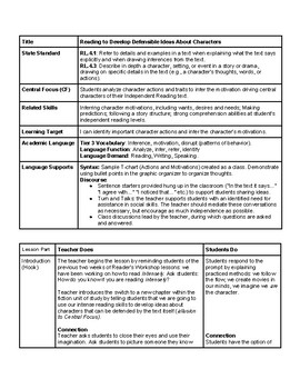 Preview of EdTPA: Elementary Task 1 ELA Lesson plans