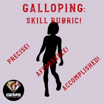 Preview of EdTPA Friendly PE Rubric - Galloping!  Skill Assessment Rubric