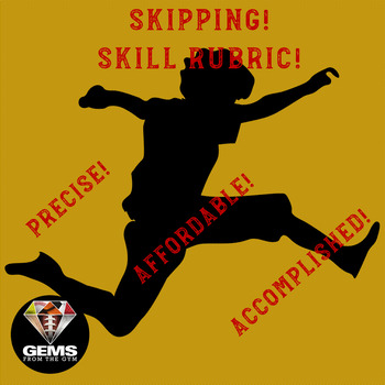 Preview of EdTPA Friendly PE Rubric Skipping Skill Assessment Rubric!
