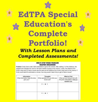 Preview of EdTPA Special Education's Complete Portfolio! [2022 UPDATED]