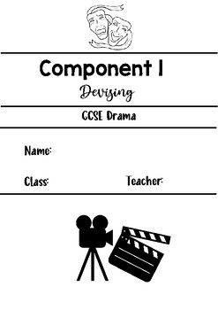 Preview of Edexcel GCSE Drama Component 1 Booklet - How to devise and portfolio writing fra
