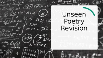 Preview of Edexcel IGCSE English Literature Unseen Poetry Practice