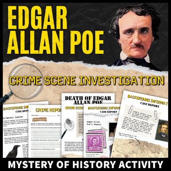 Preview of Edgar Allan Poe Activity CSI Mystery of Literary History Analysis