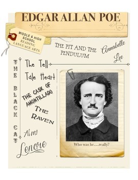 Preview of Edgar Allan Poe Alone Poetry Lesson Plan