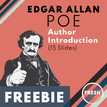 Preview of Edgar Allan Poe | Author Introduction Presentation | 15 Slides | FREE!