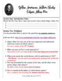 Edgar Allan Poe Author WebQuest