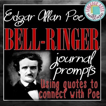 Preview of Edgar Allan Poe Bell Ringer Journal Prompts