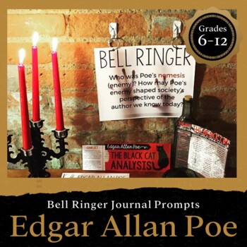 Preview of Edgar Allan Poe Bell Ringers & Journal Prompts