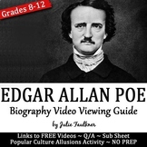 Edgar Allan Poe Biography Video Viewing Guide, Printable a
