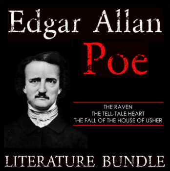 Preview of Edgar Allan Poe Bundle - 3 Units - The Raven, Tell-Tale Heart, House of Usher