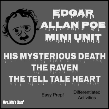 Preview of Edgar Allan Poe Cross Genre Mini Unit