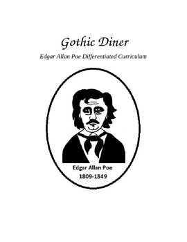 Preview of Edgar Allan Poe Differentiated Curriculum: Gothic Diner