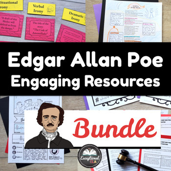 Preview of Edgar Allan Poe Engaging Resources Bundle - The Tell-tale Heart and More