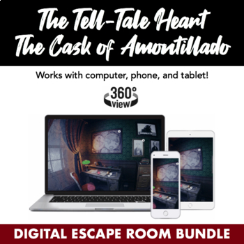 Preview of Edgar Allan Poe Escape Room Bundle:The Cask of Amontillado & The Tell-Tale Heart