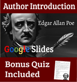 Edgar Allan Poe Google Slides Show Introduction + The Rave