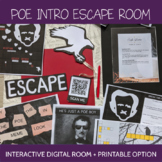Edgar Allan Poe Introduction Escape Room (Digital and Printable)