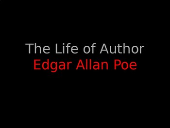 Preview of Edgar Allan Poe Literary PowerPoint