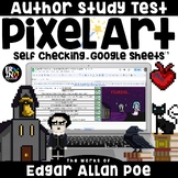 Edgar Allan Poe Pixel Art Reading Comprehension on Google 