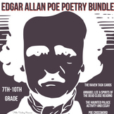 Edgar Allan Poe Poetry Bundle | Raven | Haunted Palace | A