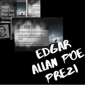 Preview of Edgar Allan Poe Prezi and Guided Notes