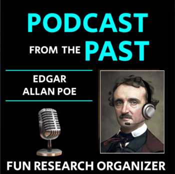Preview of Edgar Allan Poe - Research Graphic Organizer, "Podcast from the Past"