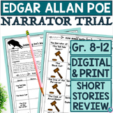 Edgar Allan Poe Short Stories Review Lesson Narrator Trial