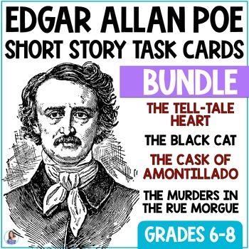 Preview of Edgar Allan Poe Task Cards - Short Story Task Cards - Short Story Activities