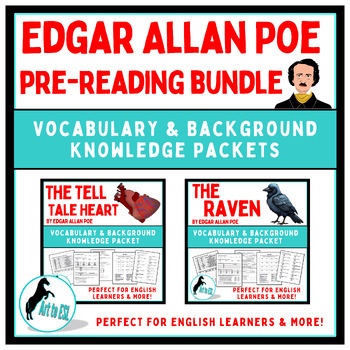 Preview of Edgar Allan Poe - The Raven & The Tell Tale Heart - Background Knowledge Bundle