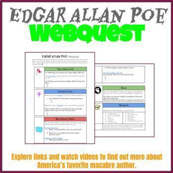 Preview of Edgar Allan Poe Webquest Hyperdoc