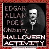 Edgar Allan Poe's Obituary - Halloween Lesson Plan