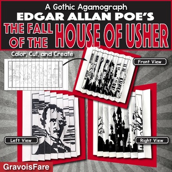 Preview of Edgar Allan Poe's THE FALL OF THE HOUSE OF USHER Activity: A Gothic Agamograph