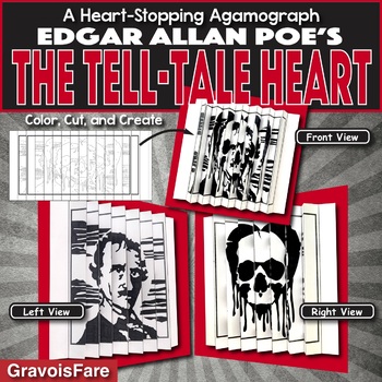 Preview of Edgar Allan Poe's THE TELL-TALE HEART Activity: Agamograph (with Stationery)