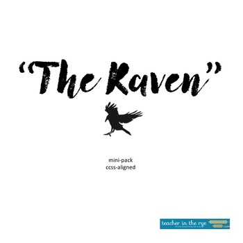 Preview of Edgar Allan Poe's The Raven Poetry Mini-Unit Writing and Creative Option