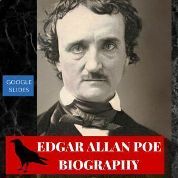 Preview of Edgar Allen Poe Biography, No-Prep Lesson, Editable, Edgar Allan