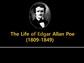 Preview of Edgar  Allan Poe Biography and Quiz