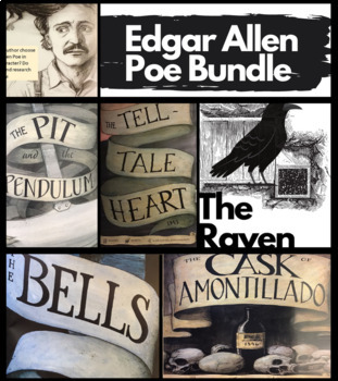 Preview of Edgar Allen Poe Short Story Unit Bundle/Answer Keys/Editable