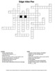 Edgar Allan Poe Crossword Puzzle by Fuller Teaching Resources | TpT