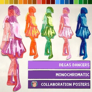 Preview of Edgar Degas Dancers: Monochromatic Collaboration Posters