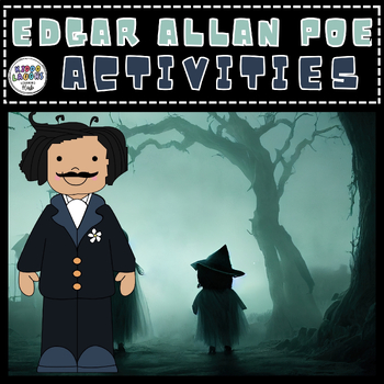 Preview of Edgar allan poe Activities, Biography For Poetry Month, Coloring Pages,Timeline