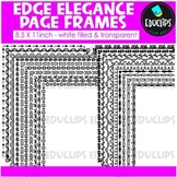 Edge Elegance Page Frames Clip Art Set {Educlips Clipart}
