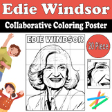 Edie Windsor Collaborative Coloring Poster | Pride Month L