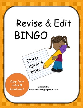 Preview of Edit & Revise Bingo 4th Grade STAAR Writing