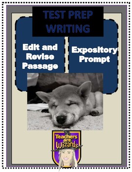 Preview of Edit/Revise Passage with Expository Writing Prompt