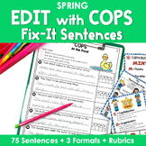 Edit Writing with 'COPS' Fix It Sentences in SPRING
