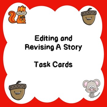Preview of Edit and Revise a Story Task Cards